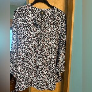 JM Collection Pleated Back Blouse.